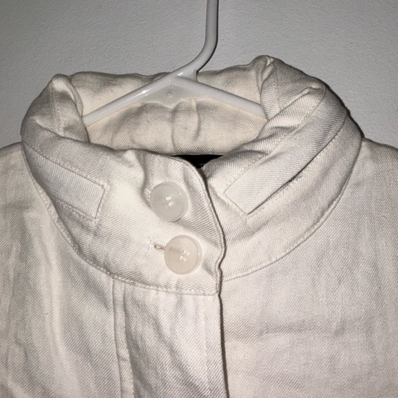 Talbots Women's white 100% Linen Jacket nwot size 12 - Picture 4 of 11